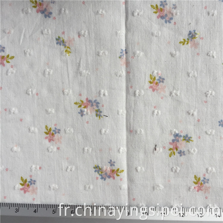 Vente chaude Stocklot broderie 100% coton textiles tissu jacquard tissu